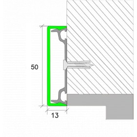 Алюминиевый оконный наличник АLN-50 анод.серебро /покраска по Ral