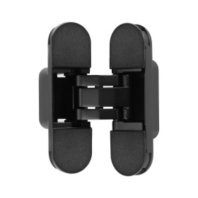 Петли дверные Archie универсальные скрытого монтажа с 3D регулировкой 110х30-3D-BLACK (c метал. накладками) черный матовый Петли дверные Archie универсальные скрытого монтажа с 3D регулировкой 110х30-3D-BLACK (c метал. накладками) черный матовый