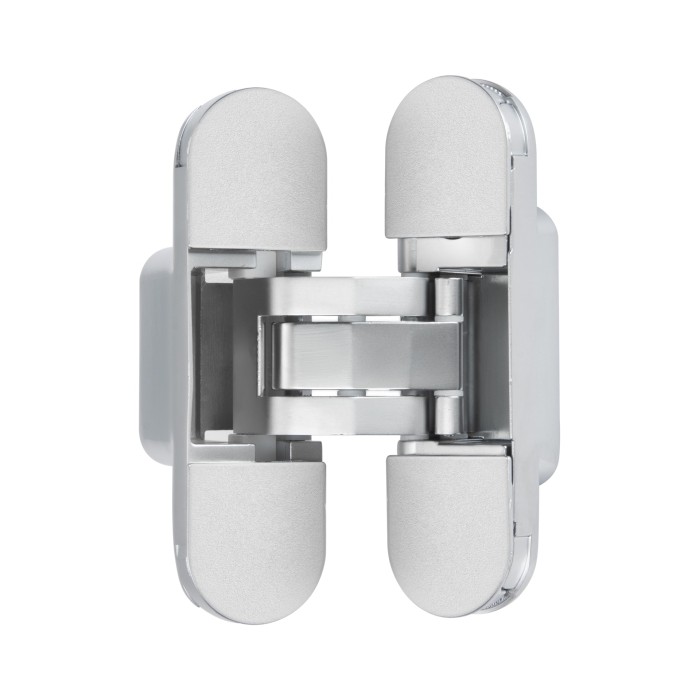 Петли дверные Archie универсальные скрытого монтажа с 3D регулировкой 110х30-3D-M. CHROME (c метал. накладками) матовый хром Петли дверные Archie универсальные скрытого монтажа с 3D регулировкой 110х30-3D-M. CHROME (c метал. накладками) матовый хром