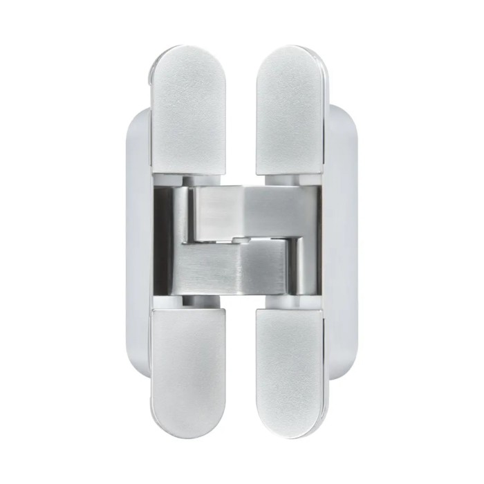 Петли дверные Archie универсальные скрытого монтажа с 3D регулировкой 115х23-3D-M. CHROME матовый хром Петли дверные Archie универсальные скрытого монтажа с 3D регулировкой 115х23-3D-M. CHROME матовый хром