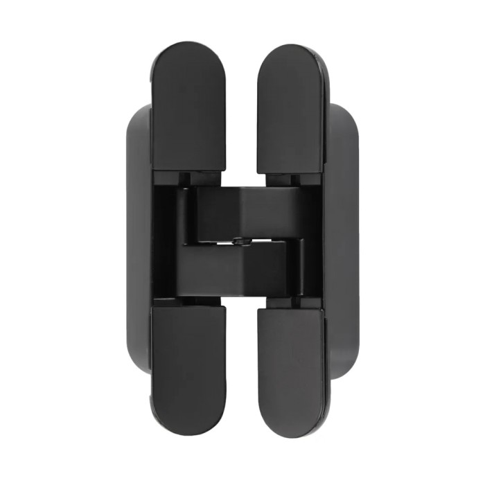 Петли дверные Archie универсальные скрытого монтажа с 3D регулировкой 115х23-3D-BLACK черный матовый Петли дверные Archie универсальные скрытого монтажа с 3D регулировкой 115х23-3D-BLACK черный матовый