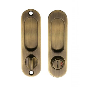 Ручка для раздвижных дверей с замочным механизмом Archie A-KO1/O2-V2AB, защелка, фиксатор