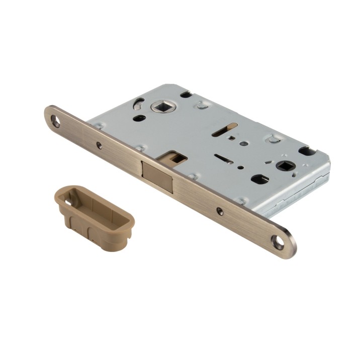 Защелка врезная магнитная под ключевой цилиндр LM 5212OL AB/ACF антич. бронза / античный кофе