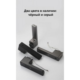 Умная дверная ручка-замок Smart 01 Platinum Gray с отпечатком пальца и поддержкой Smart Life (Платиново-серый)-foto2