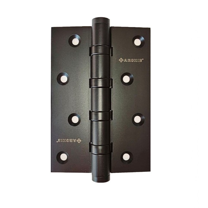Дверные петли Archie A010-C 100X70X3-4BB-1BL без короны матовый черный Дверные петли Archie A010-C 100X70X3-4BB-1BL без короны матовый черный