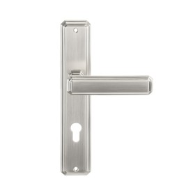 Дверная ручка Archie Genesis SABIO S.CHROME (CL) матовый хром на планке под ключевой цилиндр Дверная ручка Archie Genesis SABIO S.CHROME (CL) матовый хром на планке под ключевой цилиндр