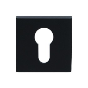 Накладка квадратная под цилиндр Archie SILLUR CL-L M.BLACK матовый черный Накладка квадратная под цилиндр Archie SILLUR CL-L M.BLACK матовый черный
