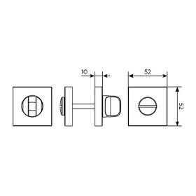 Завертка сантехническая SILLUR OL-L M.BLACK матовый черный