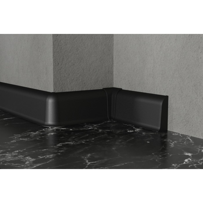 Алюминиевый плинтус Fezard ALP-C65 черный Алюминиевый плинтус Fezard ALP-C65 черный