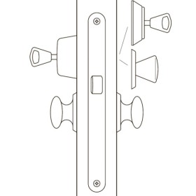 Цилиндровый врезной замок с автоматическим запиранием Abloy LC194 (One Fit)