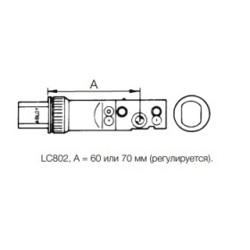 Врезной замок в комплекте с цилиндром Abloy ME154 (c LC802)