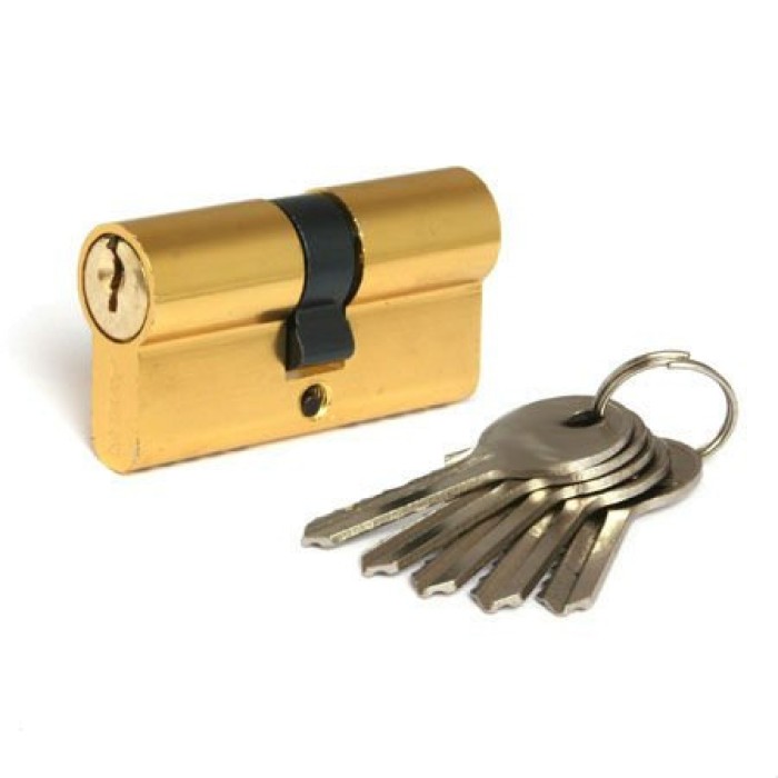 Ключевой цилиндр Adden Bau CYL 5-60 KEY GOLD Золото; ключ-ключ
