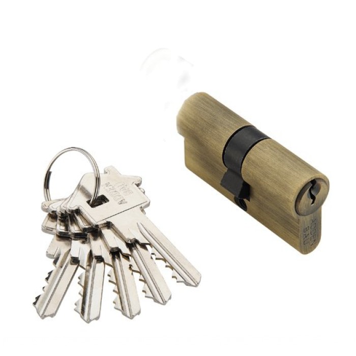 Ключевой цилиндр Adden Bau CYL 5-60 KEY BRONZE Бронза; ключ-ключ