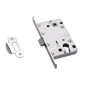 Защёлка под цилиндр беcшумная Adden Bau KEY 418 CHROME хром Защёлка под цилиндр беcшумная Adden Bau KEY 418 CHROME хром