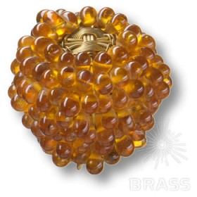 559AB Ручка кнопка, бусины, вплетенные в латунно-проволочный каркас 559AB Ручка кнопка, бусины, вплетенные в латунно-проволочный каркас