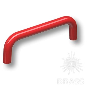 627RJ Ручка скоба детская коллекция, цвет красный глянцевый 96 мм 627RJ Ручка скоба детская коллекция, цвет красный глянцевый 96 мм