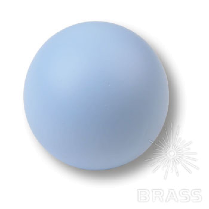 445AZ2 Ручка кнопка детская коллекция , выполнена в форме шара, голубой матовый
