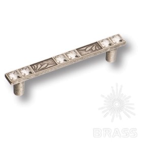 15.134.96.SWA.16 Ручка скоба с кристаллами Swarovski эксклюзивная коллекция, старое серебро 96 мм 15.134.96.SWA.16 Ручка скоба с кристаллами Swarovski эксклюзивная коллекция, старое серебро 96 мм