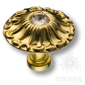 15.304.24 SWA 03 Ручка кнопка эксклюзивная коллекция, глянцевая латунь 15.304.24 SWA 03 Ручка кнопка эксклюзивная коллекция, глянцевая латунь