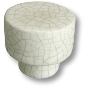 593A3 Ручка кнопка керамика, серая 'паутинка' на белом фоне 593A3 Ручка кнопка керамика, серая 'паутинка' на белом фоне