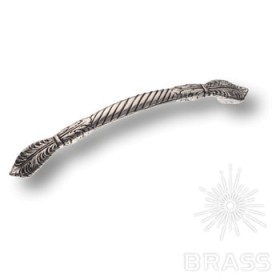 15.858.160.27 Ручка скоба классика античное глянцевое серебро 160 мм 15.858.160.27 Ручка скоба классика античное глянцевое серебро 160 мм