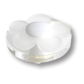 679HI Ручка кнопка детская, цветок белый 679HI Ручка кнопка детская, цветок белый