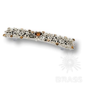 14.128.MO07 Ручка скоба с кристаллами Swarovski эксклюзивная коллекция, глянцевый хром 128 мм 14.128.MO07 Ручка скоба с кристаллами Swarovski эксклюзивная коллекция, глянцевый хром 128 мм