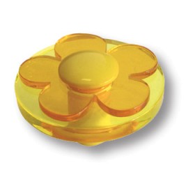 679AM Ручка кнопка детская, цветок желтый 679AM Ручка кнопка детская, цветок желтый