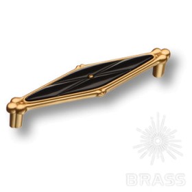 336128MP66PL16 Ручка скоба современная классика матовое золото/чёрный 128 мм 336128MP66PL16 Ручка скоба современная классика матовое золото/чёрный 128 мм