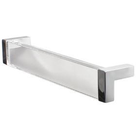 Ручка-скоба 160мм отделка хром глянец + транспарент прозрачный Ручка-скоба 160мм отделка хром глянец + транспарент прозрачный