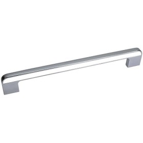 Ручка-скоба 192мм отделка хром глянец + белый Ручка-скоба 192мм отделка хром глянец + белый