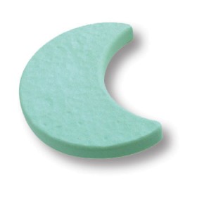 688VE Ручка кнопка детская, месяц зеленый 688VE Ручка кнопка детская, месяц зеленый