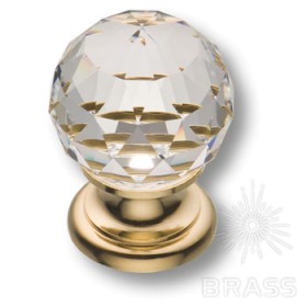 9933-100 Ручка кнопка с кристаллом Swarovski эксклюзивная коллекция, глянцевое золото 9933-100 Ручка кнопка с кристаллом Swarovski эксклюзивная коллекция, глянцевое золото