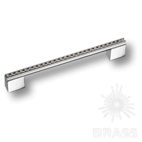 BR-201-T-160 mm Ручка скоба с кристаллами эксклюзивная коллекция глянцевый хром 160 мм BR-201-T-160 mm Ручка скоба с кристаллами эксклюзивная коллекция глянцевый хром 160 мм