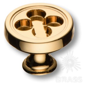 15.312.20.19 Ручка кнопка современная классика, глянцевое золото 15.312.20.19 Ручка кнопка современная классика, глянцевое золото