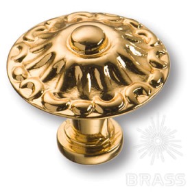 15.304.24.19 Ручка кнопка классика, глянцевое золото 24K 15.304.24.19 Ручка кнопка классика, глянцевое золото 24K