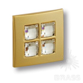 7164.0038.027 Ручка кнопка с кристаллами Swarovski эксклюзивная коллекция, матовое золото 7164.0038.027 Ручка кнопка с кристаллами Swarovski эксклюзивная коллекция, матовое золото