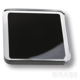 697NE7 Ручка кнопка квадратная модерн, чёрный 697NE7 Ручка кнопка квадратная модерн, чёрный