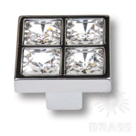 MT8136B-40 Ручка кнопка с кристаллами эксклюзивная коллекция, глянцевый хром MT8136B-40 Ручка кнопка с кристаллами эксклюзивная коллекция, глянцевый хром