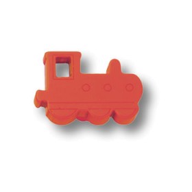 605RJ Ручка кнопка детская, паровозик красный 605RJ Ручка кнопка детская, паровозик красный