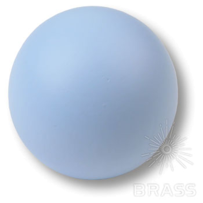 445AZ1 Ручка кнопка детская коллекция , выполнена в форме шара, голубой матовый