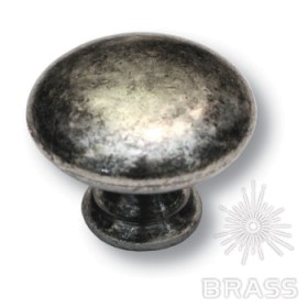 15.324.30.05 Ручка кнопка современная классика, античное серебро 15.324.30.05 Ручка кнопка современная классика, античное серебро