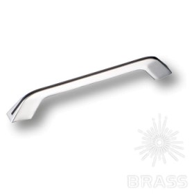 279160MP02PL16 Ручка скоба модерн глянцевый хром с черной вставкой 160 мм 279160MP02PL16 Ручка скоба модерн глянцевый хром с черной вставкой 160 мм