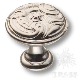 15.366.25.15 Ручка кнопка классика, глянцевое серебро 15.366.25.15 Ручка кнопка классика, глянцевое серебро