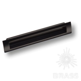 EMBU160-14 Ручка врезная современная классика, чёрный, 160 мм EMBU160-14 Ручка врезная современная классика, чёрный, 160 мм