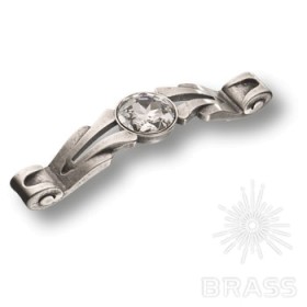 15.166.96.SWA.16 Ручка скоба с кристаллами Swarovski эксклюзивная коллекция, старое серебро 96 мм 15.166.96.SWA.16 Ручка скоба с кристаллами Swarovski эксклюзивная коллекция, старое серебро 96 мм