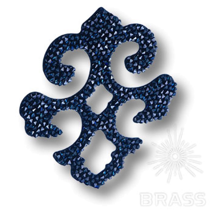 702812-001BBL Swarovski elements Декоративная накладка Valentina, цвет синий