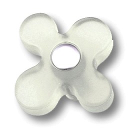 608HI Ручка кнопка детская, цветок белый 608HI Ручка кнопка детская, цветок белый