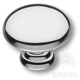 15.324.30.15 Ручка кнопка современная классика, глянцевое серебро 15.324.30.15 Ручка кнопка современная классика, глянцевое серебро