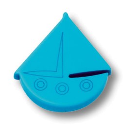 604AZ Ручка кнопка детская, кораблик синий 604AZ Ручка кнопка детская, кораблик синий